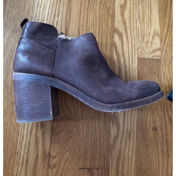 Crown Vintage Womens Ankle Boots Side Zip Brown Leather Size 9 Hashel - Picture 8 of 11